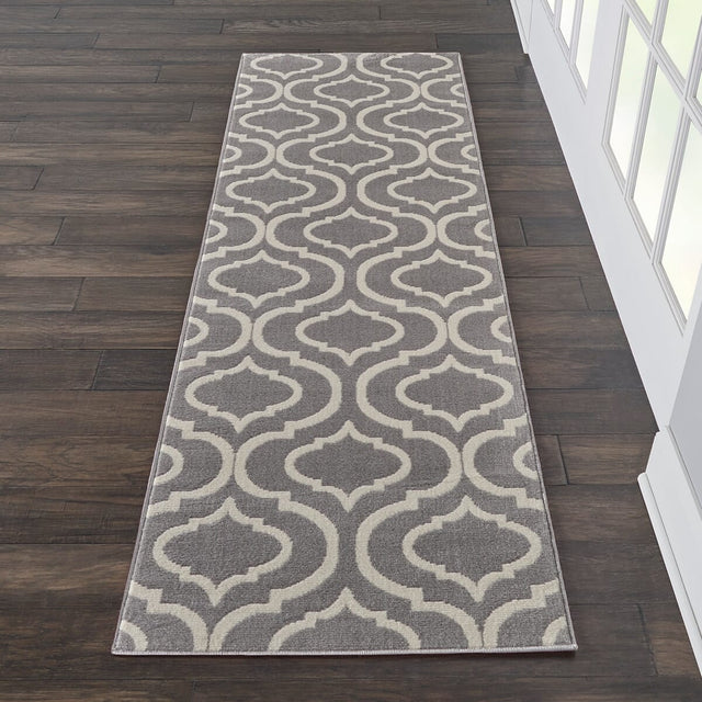 Nourison Jubilant Jub19 Grey Rugs - Nourison - 99446479723