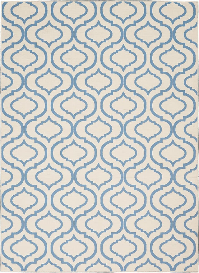 Nourison Jubilant Jub19 Ivory / Blue Rugs - Nourison - 99446479792