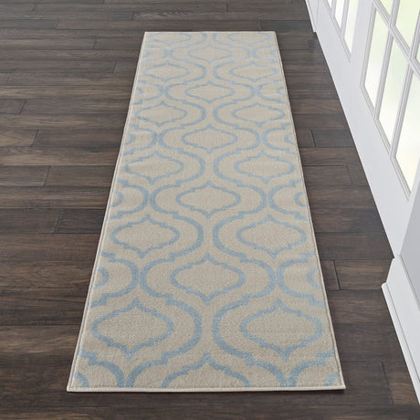 Nourison Jubilant Jub19 Ivory / Blue Rugs - Nourison - 99446479808