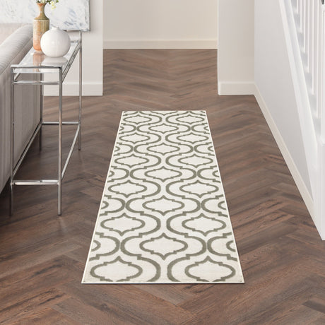 Nourison Jubilant Jub19 Ivory Green Rug - Nourison - 99446935502