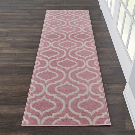 Nourison Jubilant Jub19 Pink Rugs - Nourison - 99446479891