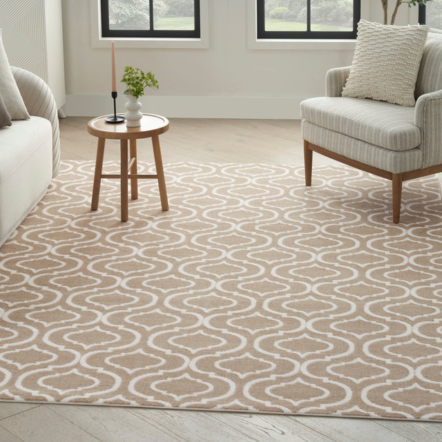 Nourison Jubilant Jub19 Taupe Rug - Nourison - 99446935588