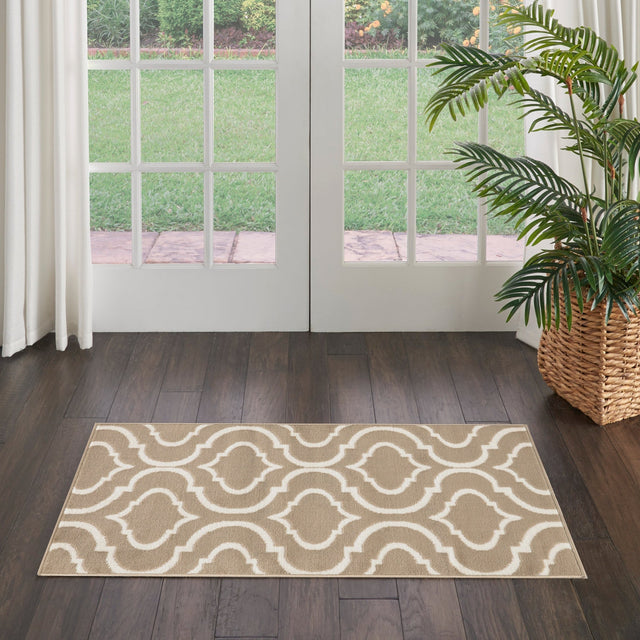 Nourison Jubilant Jub19 Taupe Rug - Nourison - 99446935588