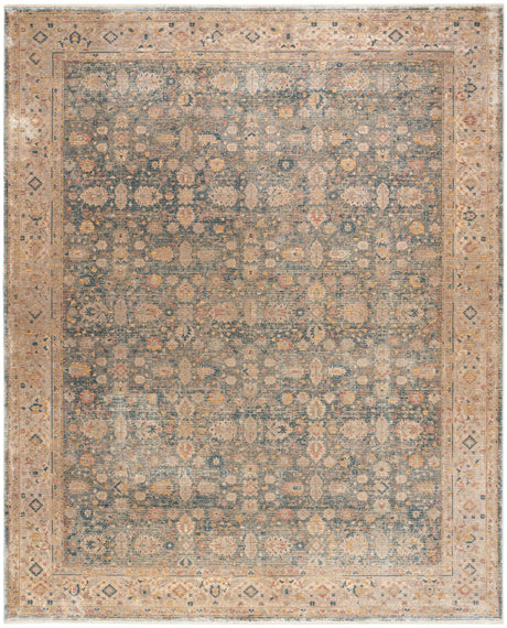 Nourison Luxurious Lrs03 Ivory Blue Rug - Nourison - 99446958082