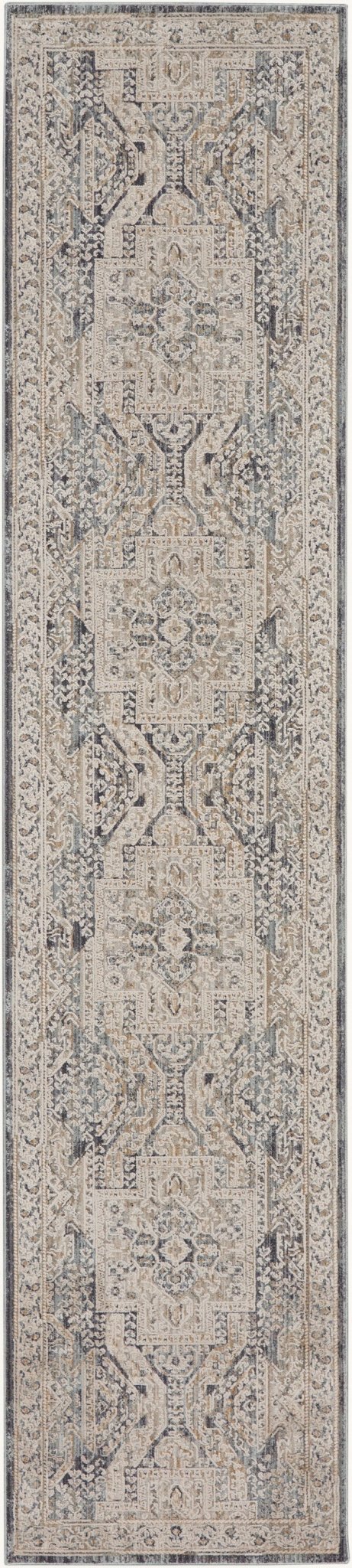 Nourison Lynx Lnx01 Ivory Charcoal Rug - Nourison - 99446082602