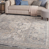Nourison Lynx Lnx01 Ivory Charcoal Rug - Nourison - 99446082619