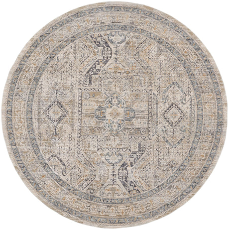 Nourison Lynx Lnx01 Ivory/Grey/Blue Rug - Nourison - 99446082190