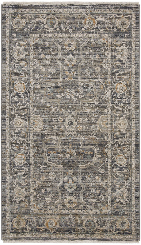 Nourison Lynx Lnx03 Slate Multicolor Rug - Nourison - 99446085788