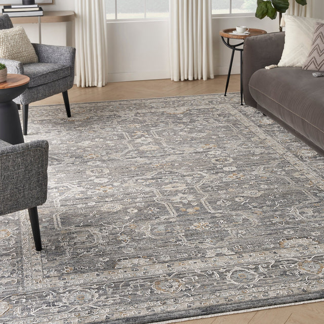 Nourison Lynx Lnx03 Slate Multicolor Rug - Nourison - 99446085795