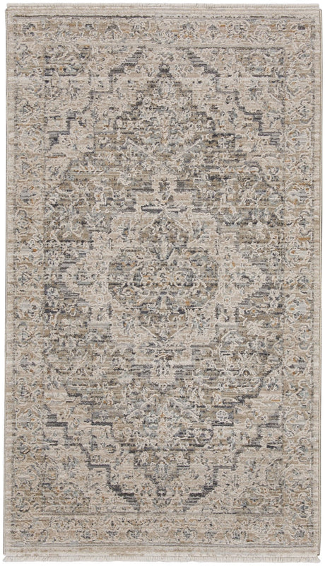 Nourison Lynx Lnx04 Ivory Taupe Rug - Nourison - 99446086167