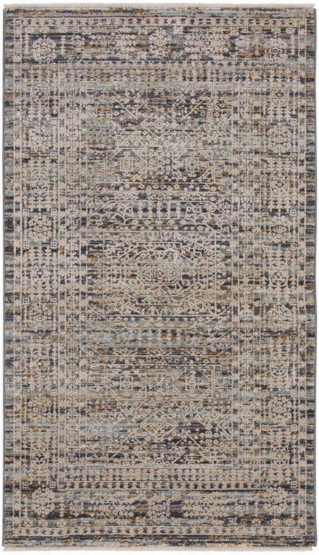 Nourison Lynx Lnx05 Ivory Slate Rug - Nourison - 99446086525