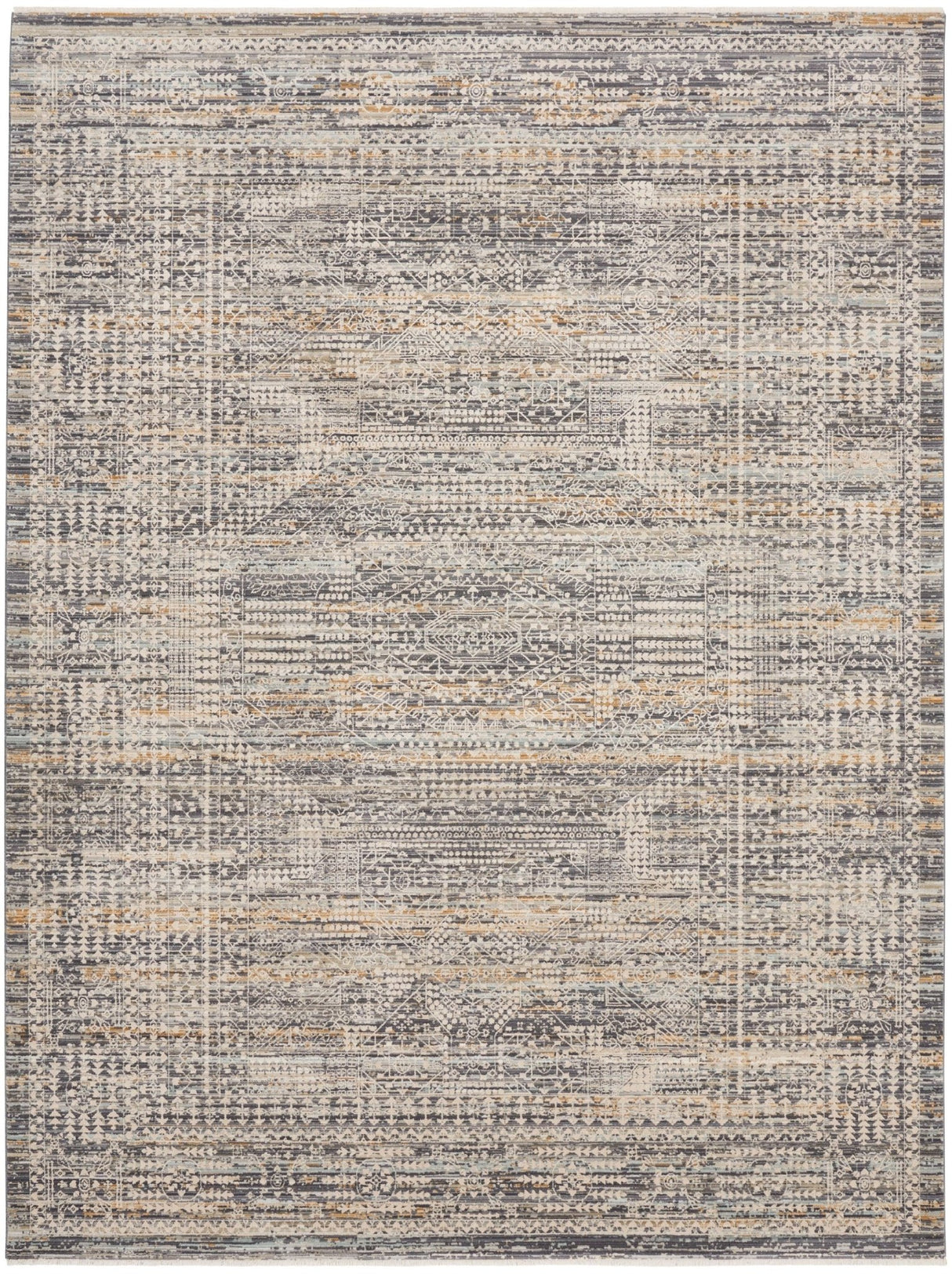 Nourison Lynx Lnx05 Ivory Slate Rug - Nourison - 99446086549