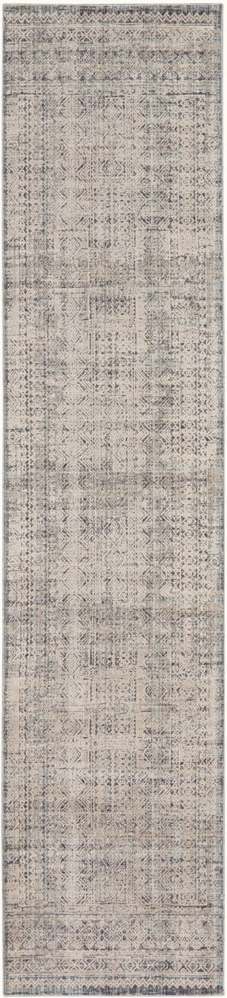 Nourison Lynx Lnx06 Ivory Blue Rug - Nourison - 99446087126