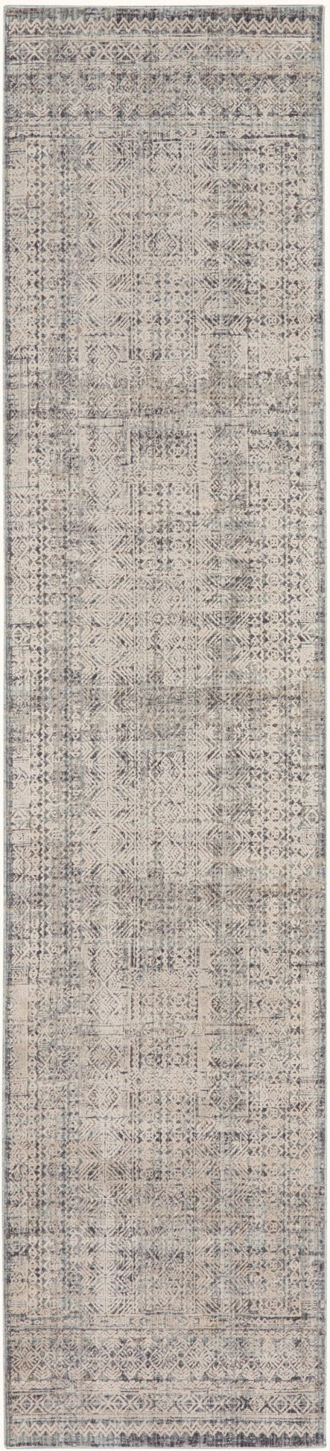 Nourison Lynx Lnx06 Ivory Blue Rug - Nourison - 99446087126