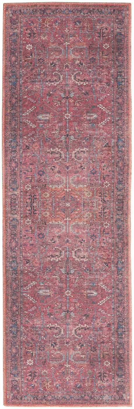 Nourison Machine Washable Nicole Curtis Series 1 Sr102 Brick Rug - Nourison - 99446871978