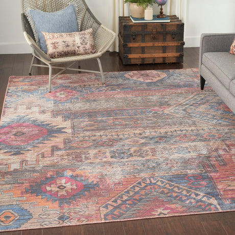 Nourison Machine Washable Nicole Curtis Series 1 Sr106 Multicolor Rug - Nourison - 99446887634