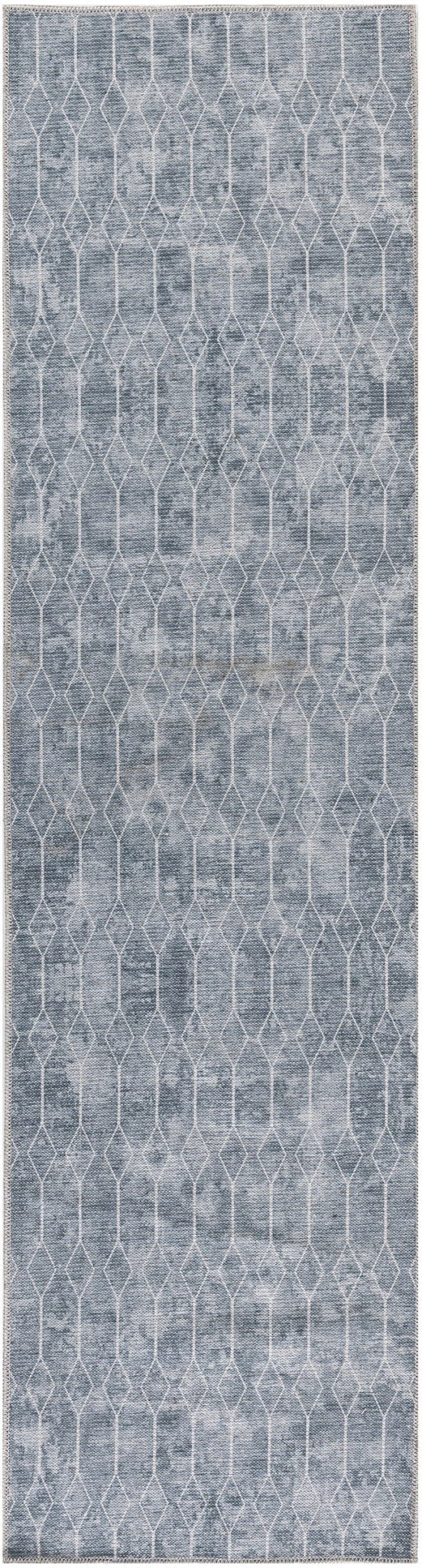 Nourison Machine Washable Series 1 X Nicole Curtis Sr107 Blue Grey Rug - Nourison - 99446928313