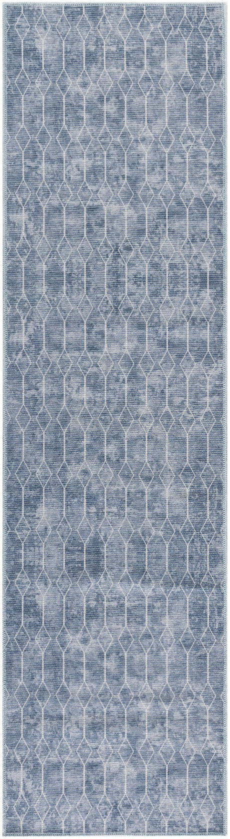 Nourison Machine Washable Series 1 X Nicole Curtis Sr107 Blue Rug - Nourison - 99446928221