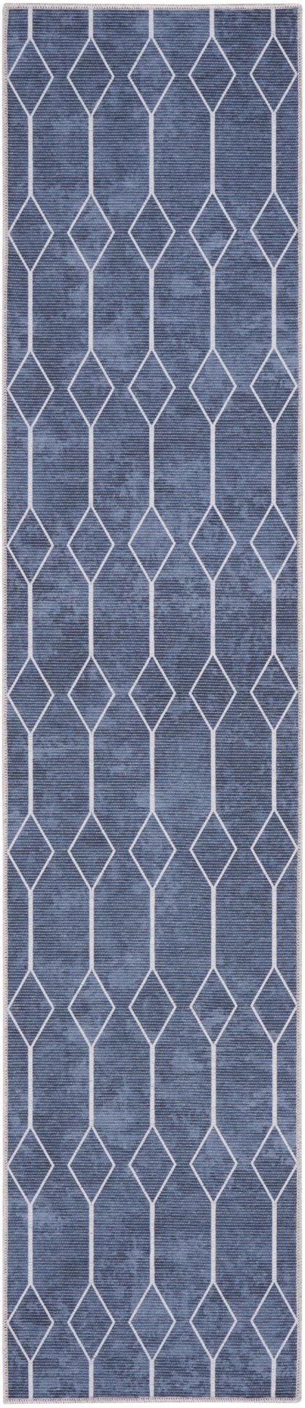 Nourison Machine Washable Series 1 X Nicole Curtis Sr107 Navy Rug - Nourison - 99446164087