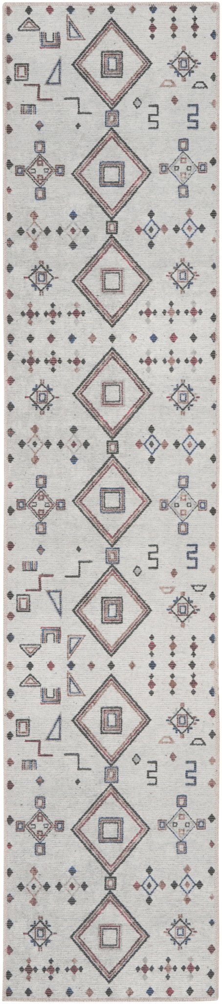 Nourison Machine Washable Series 1 X Nicole Curtis Sr108 Ivory/Multi Rug - Nourison - 99446164292