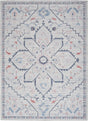 Nourison Machine Washable Series 1 X Nicole Curtis Sr110 Ivory Blue Rug - Nourison - 99446164483