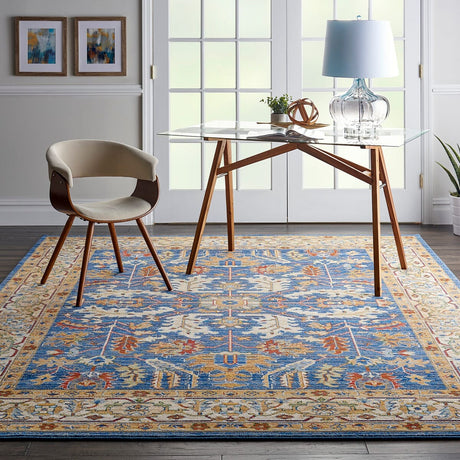 Nourison Majestic Mst02 Denim Blue Rugs - Nourison - 99446713094