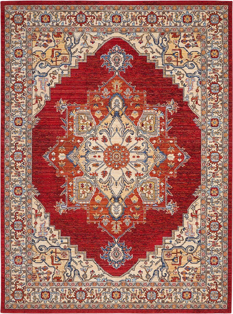 Nourison Majestic Mst05 Red Rugs - Nourison - 99446713520