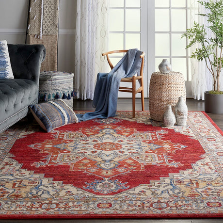 Nourison Majestic Mst05 Red Rugs - Nourison - 99446713520