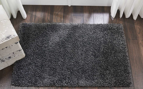 Nourison Malibu Shag Msg01 Dark Grey Rugs - Nourison - 99446397621