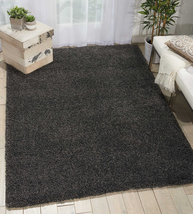 Nourison Malibu Shag Msg01 Dark Grey Rugs - Nourison - 99446397621