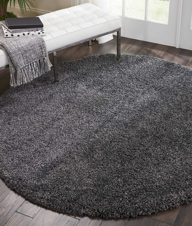 Nourison Malibu Shag Msg01 Dark Grey Rugs - Nourison - 99446397690