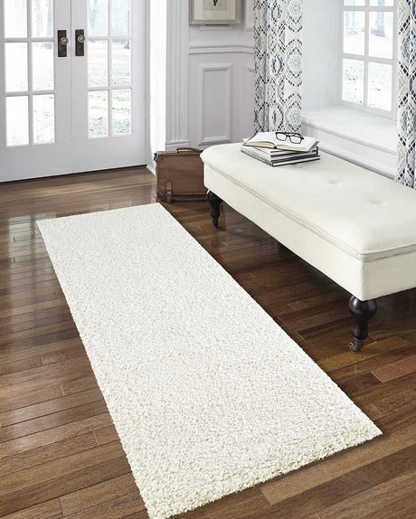 Nourison Malibu Shag Msg01 Ivory Rugs - Nourison - 99446397164