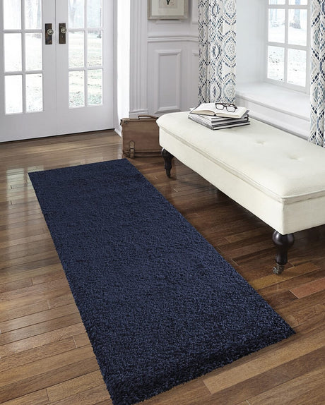 Nourison Malibu Shag Msg01 Navy Rugs - Nourison - 99446398321