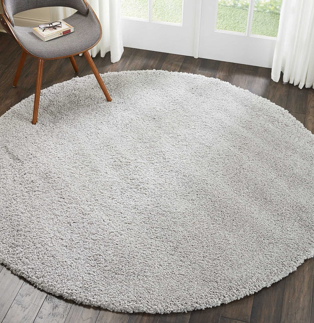 Nourison Malibu Shag Msg01 Silver Grey Rugs - Nourison - 99446397409