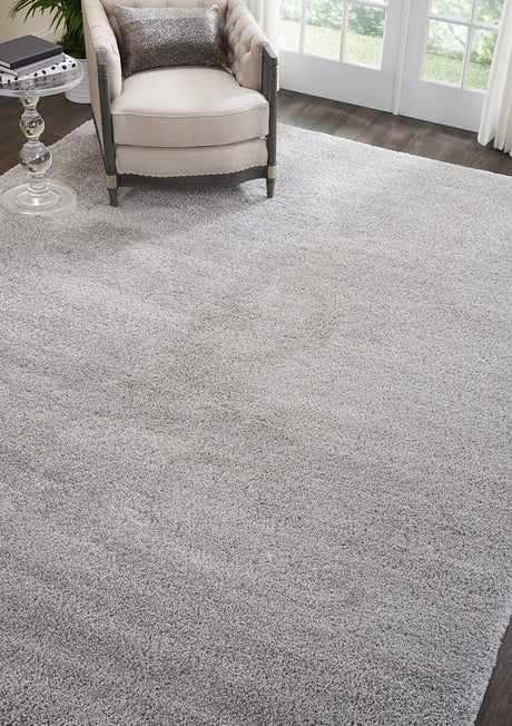 Nourison Malibu Shag Msg01 Silver Grey Rugs - Nourison - 99446397423