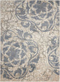 Nourison Maxell Mae10 Ivory / Blue Rugs - Nourison - 34373