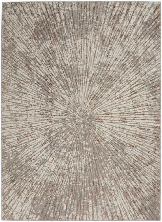 Nourison Metallic Mtl01 Grey Mocha Rugs - Nourison - 99446852939