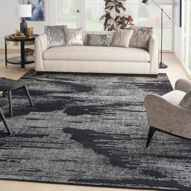 Nourison Michael Amini Ma30 Star Smr02 Black Ivory Rug - Nourison - 99446881380