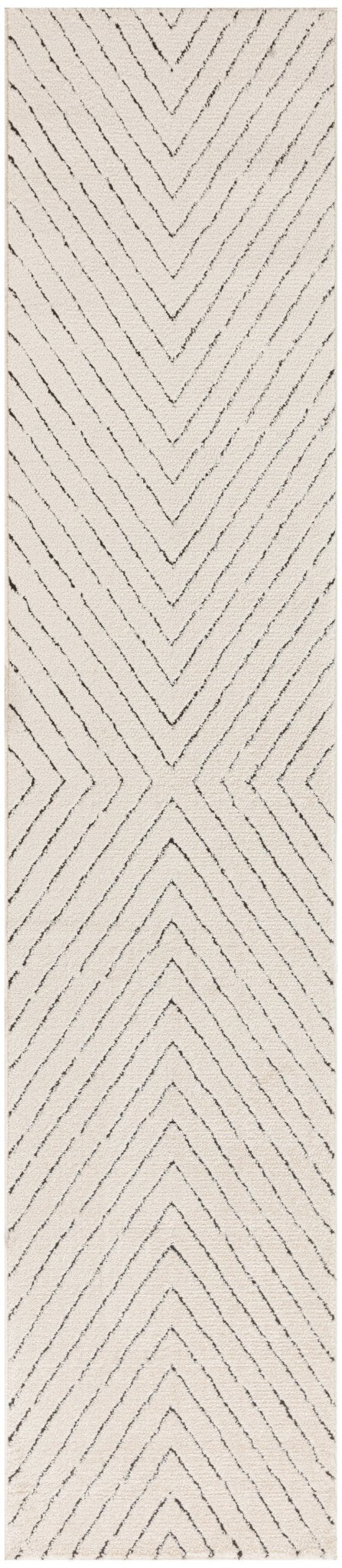 Nourison Modern Comfort Mnc01 Ivory Black Rug - Nourison - 99446973740