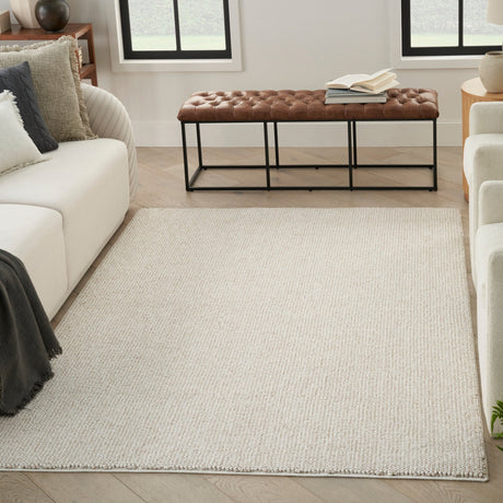 Nourison Natural Texture Ntx01 Ivory Beige Rug - Nourison - 99446908759