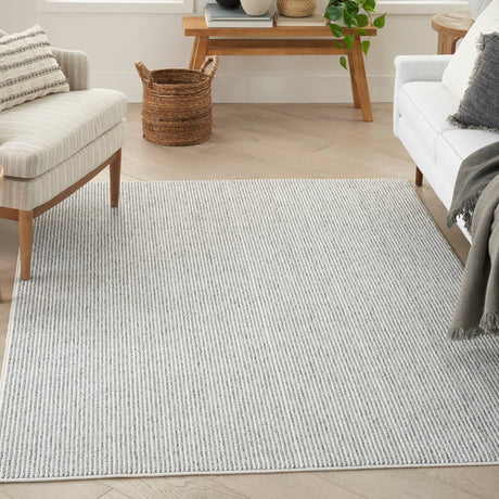 Nourison Natural Texture Ntx01 Ivory Grey Rug - Nourison - 99446908704