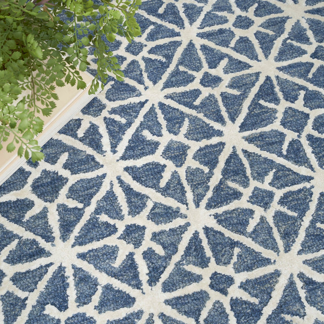 Nourison Nicole Curtis Series 2 Sr201 Blue Rug - Nourison - 99446879707