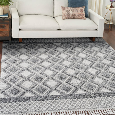 Nourison Nicole Curtis Series 3 Sr301 Grey/Ivory Rug - Nourison - 99446882691