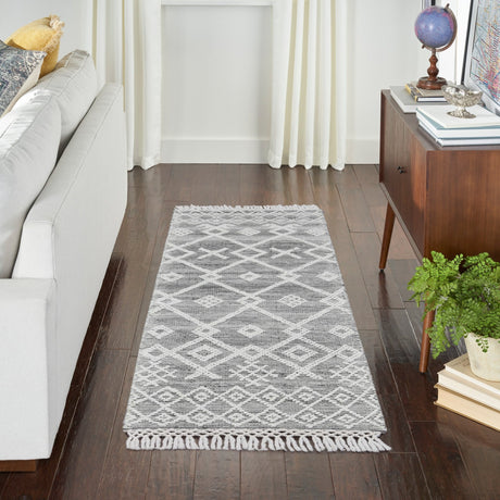 Nourison Nicole Curtis Series 3 Sr302 Grey/Ivory Rug - Nourison - 99446882752