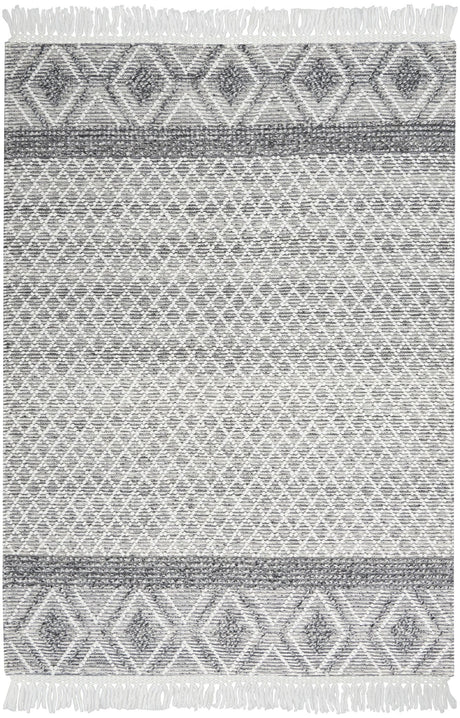 Nourison Nicole Curtis Series 3 Sr303 Grey/Ivory Rug - Nourison - 99446882820