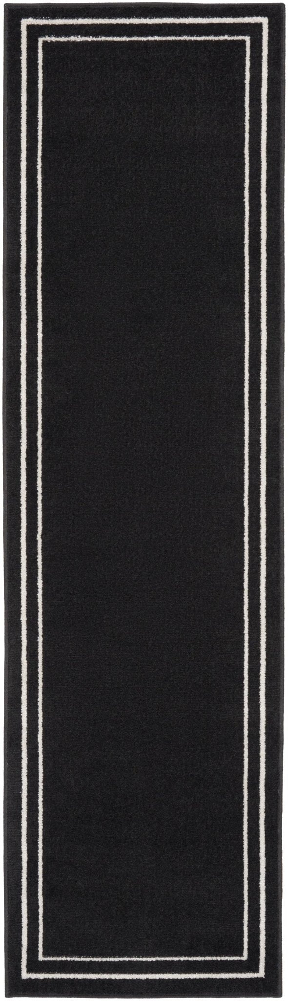 Nourison Nourison Essentials Nre02 Black Ivory Rug - Nourison - 99446136633