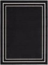 Nourison Nourison Essentials Nre02 Black Ivory Rug - Nourison - 99446136664