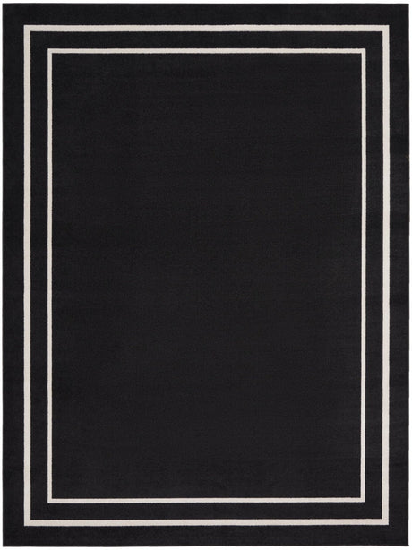 Nourison Nourison Essentials Nre02 Black Ivory Rug - Nourison - 99446136664