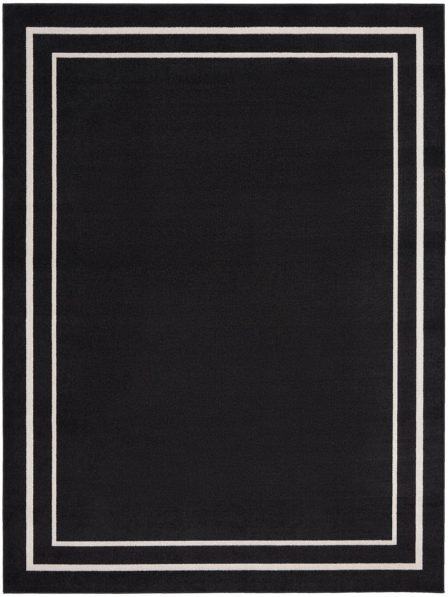 Nourison Nourison Essentials Nre02 Black Ivory Rug - Nourison - 99446136664