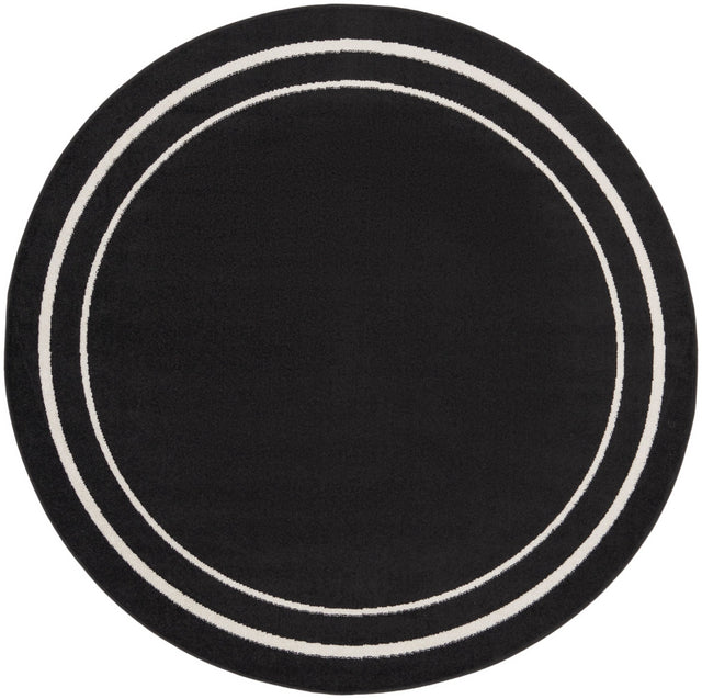 Nourison Nourison Essentials Nre02 Black Ivory Rug - Nourison - 99446136688